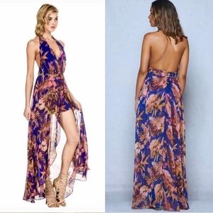 Chiffon maxi romper